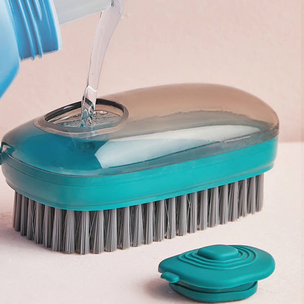 Kitchen Cleaning Brush Liquid Soap Dispenser